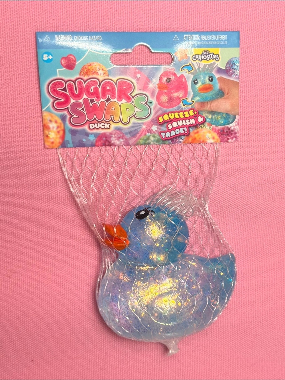 Blue Glitter Duck Kids Toy by